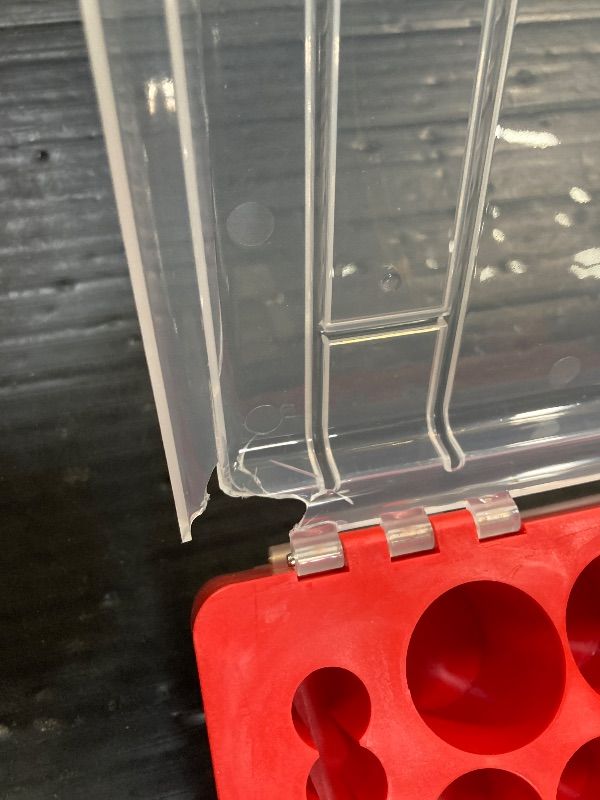 Photo 1 of ***BATTERIES NOT INCLUDED***Tututry Battery Organizer Storage Holder Box Case with Tester, Ultra-Large 262+ Batteries Container with Double-Sided, Holds AA AAA 4A 23A C D Cell 9V 3V Lithium 4LR44 CR3 CR123A 18650 (Red)***BATTERIES NOT INCLUDED***