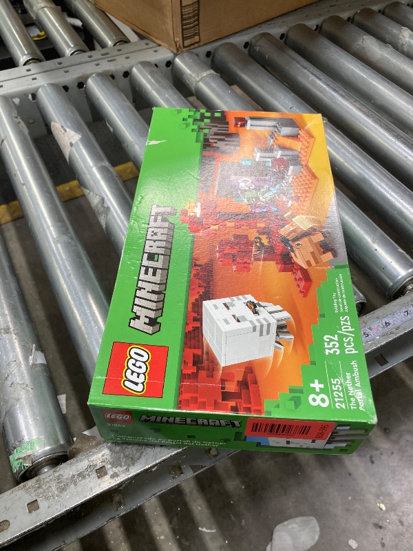 Photo 1 of LEGO Minecraft The Nether Portal Ambush Adventure Set, Building Toy for Kids with Action Figures and Battle Scenes, Minecraft Toy for Boys, Girls and Gamers Ages 8 and Up, 21255