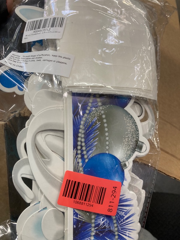 Photo 1 of 106pcs Winter Bulletin Board Decorations, Winter Wonderland Decorations Snowman Paper Cut-Outs, Christmas Bulletin Board Decorations DIY Snowman Photo Classroom Party