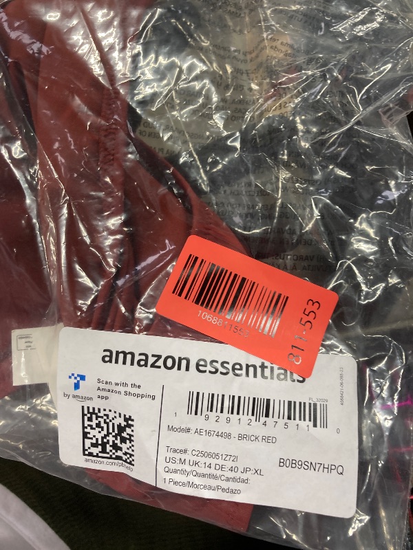 Photo 1 of Amazon Essentials Women's Classic Bikini Swimsuit Bottom, Brick Red, 14