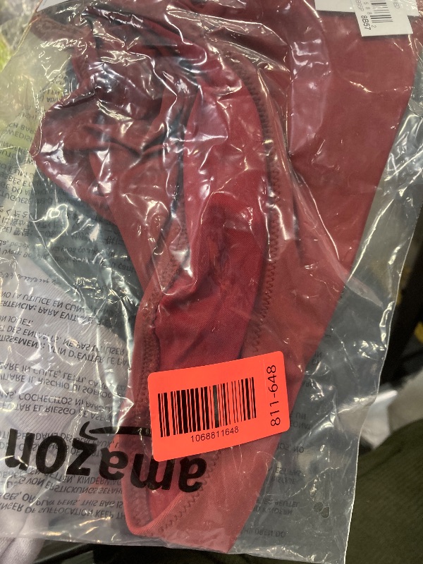 Photo 1 of Amazon Essentials Women's Side Tab Bikini Swimsuit Bottom, Brick Red, Large