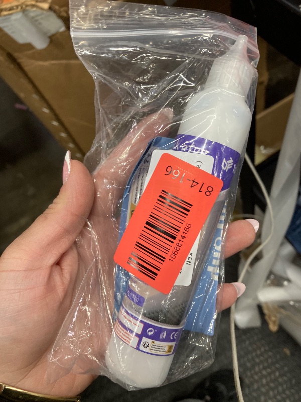 Photo 1 of 1DFAUL 100g Sock Stop Non Slip Glue Clear, Sock Anti Slip Adhesive Waterproof, Latex-Free, Water-Based, Odorless and Washable, for Hangers, Carpets, Bathroom Mats (White)