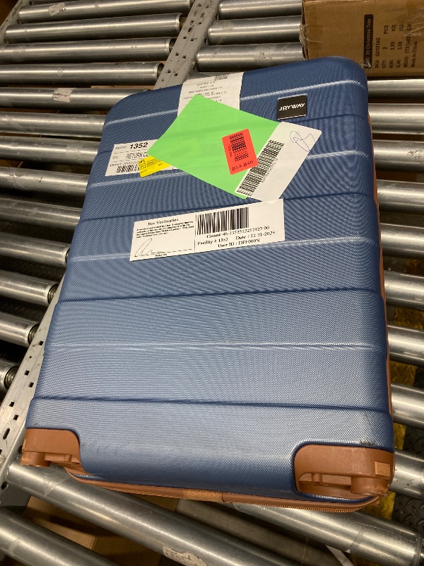 Photo 1 of ****IT DOESN'T HAVE WHEELS****Joyway 3-Piece Luggage Set 20-Inch Carry-On Suitcase with Spinner Wheels TSA Lock Travel Duffel Bag and Toiletry Bag Hardside Lightweight Luggage Ice Blue