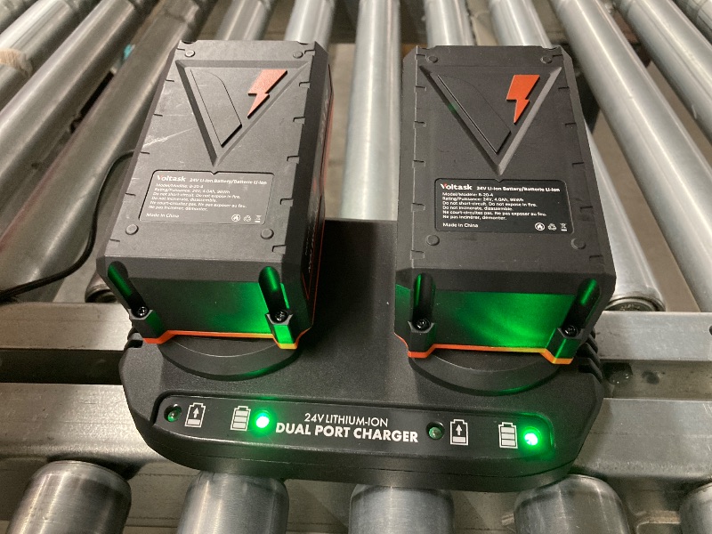 Photo 1 of **PARTS ONLY/WITH BATTERIES/DOES NOT WORK****VOLTASK 48V 16-inch Cordless Snow Shovel with Wheels,Electric Snow Blower with LED Lights, 2 Batteries & Dual Quick Charger Included for Driveway