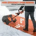 Photo 1 of **PARTS ONLY/WITH BATTERIES/DOES NOT WORK****VOLTASK 48V 16-inch Cordless Snow Shovel with Wheels,Electric Snow Blower with LED Lights, 2 Batteries & Dual Quick Charger Included for Driveway