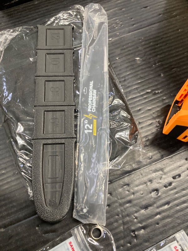 Photo 1 of ***MISSING BATTERY*THE PARTS YOU SEE ARE ALL THAT'S INCLUDED*NOTHING ELSE***Brushless Electric Chainsaw 12" Cordless Tool Only for Dewalt 20V/60V Battery with Auto Oiler & Security Lock, for Tree Trimming and Branch Wood Cutting (Tool Only) (for DeWalt 20