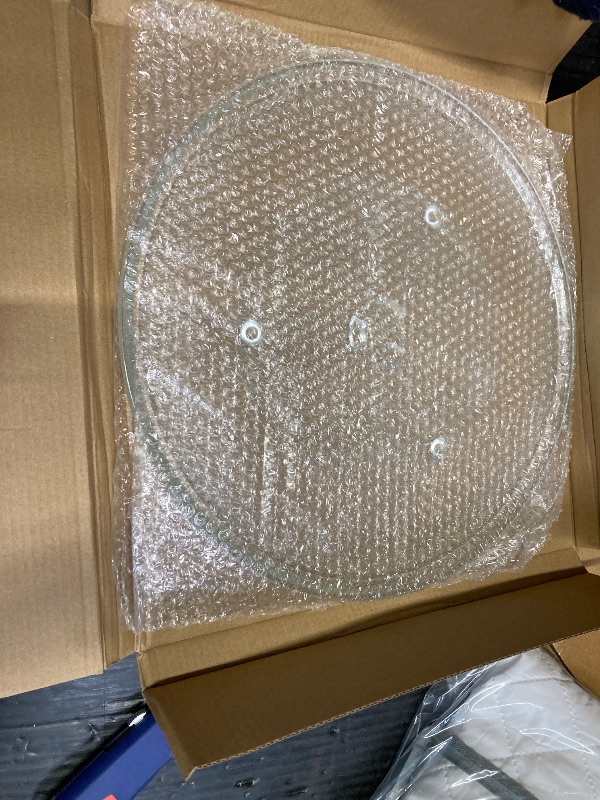 Photo 1 of 13.5" Microwave Glass Turntable Plate Compatible with 5304509621 Frigidaire microwave plate WB39X10032 GE microwave plate replacement JVM3106 WB49X10002 13 1/2" Samsung Microwave Plate DE74-20016A