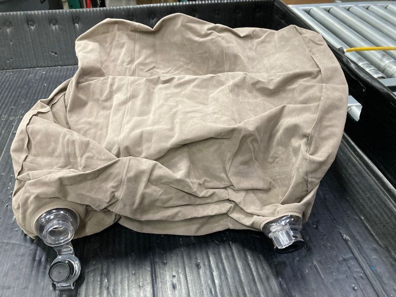 Photo 1 of ***CARRY BAG IS MISSING***ACTUAL ITEM IS KHAKI COLORED***JefDiee Inflatable Foot Rest Pillow, Kids Airplane Bed, Adjustable 3 Layers Height Leg Rest Pillow, Airplane Travel Essentials Great for Office, Home, Trains, Cars***ACTUAL ITEM IS KHAKI COLORED***C