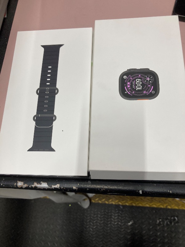 Photo 1 of **was opened to check everything is good** Apple Watch Ultra 3 [GPS + Cellular 49mm] Running & Multisport Smartwatch w/Rugged Titanium Case w/Black Ocean Band. Satellite Communications, Advanced Health & Fitness Tracking