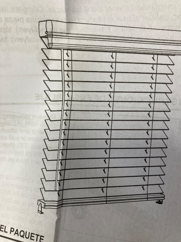 Photo 1 of 2 inch cordless faux wood blind