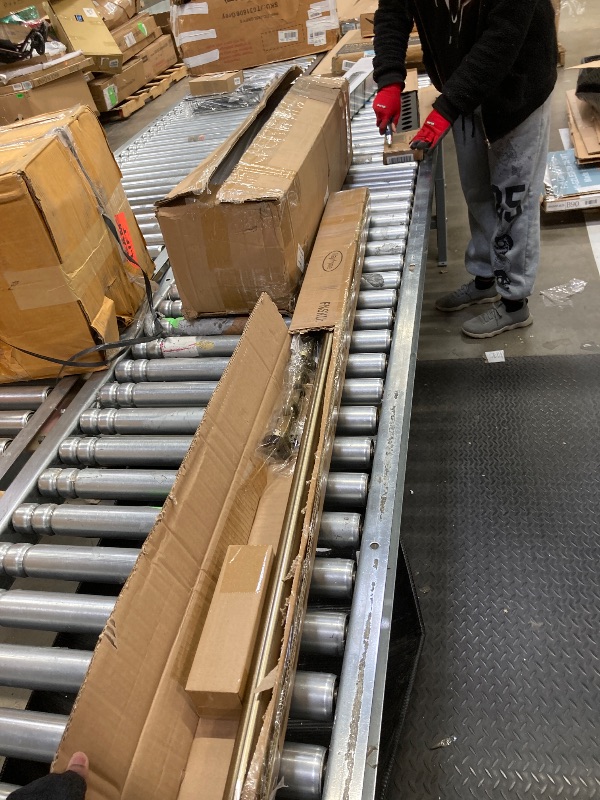 Photo 1 of 1-1/8 inch Double Curtain Rod - Premium Nonadjustable 54in/4.5ft Drapery Rods - Heavy Duty Dual Curtain Rods for Windows - Aluminum Finials & Adjustable Concealed Mounting Bracket - Antique Bronze