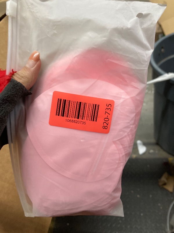 View 2 of 100pcs Pink Heart-Shaped Mylar Bags, 4"x4" Clear & Resealable Ziplock Packaging Bags for Business Essentials Supplies, Earring, Jewelry, Trinkets