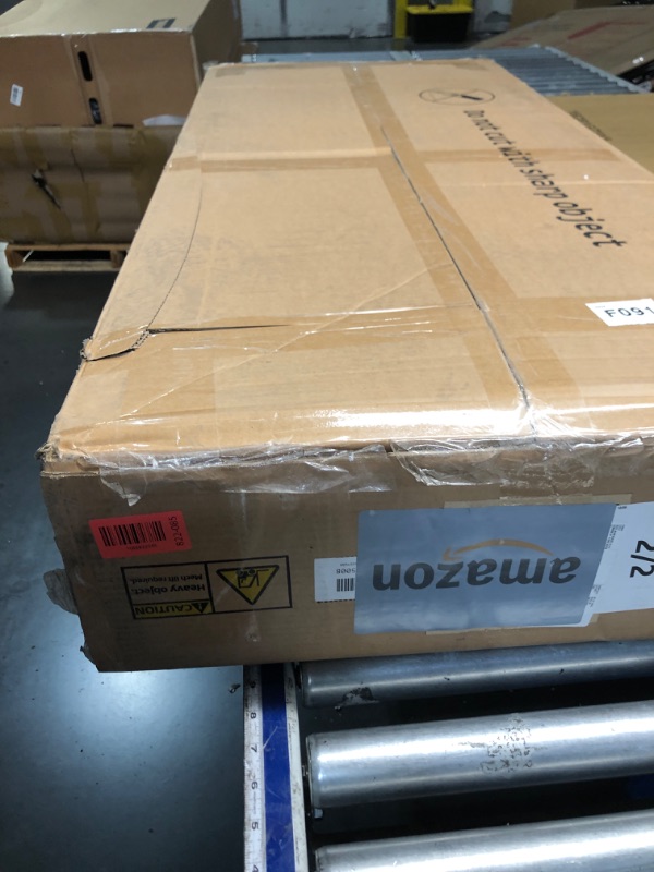 Photo 1 of ***PARTIAL SET - PRICE ADJUSTED*** DWVO L Shaped Desk with Drawers, 65" Computer Desk with Power Outlets & LED Lights, Corner Home Office Desk with Storage Shelves & Printer Stand, White & Oak