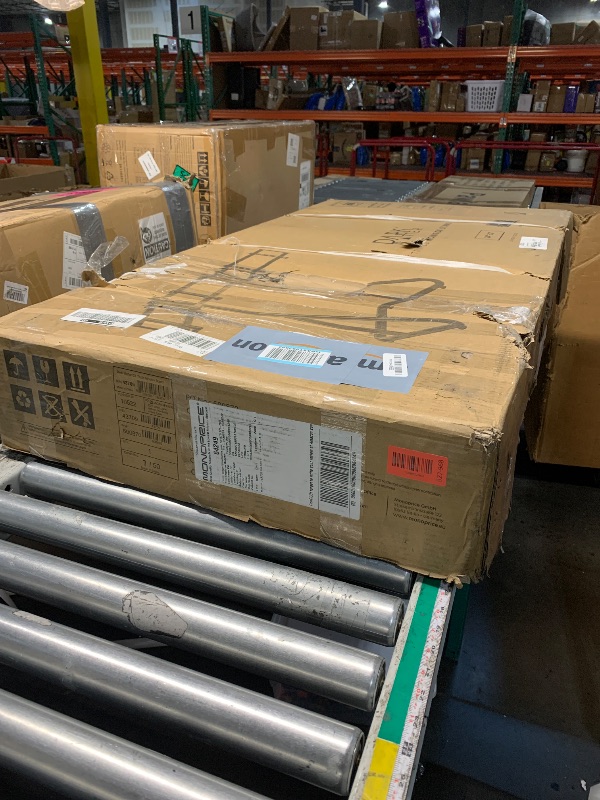 Photo 1 of ***FACTORY SEALED***
Monoprice GT Triple Monitor Racing Mount - Holds Up to Three 32 Inch Monitors Weighing Up to 22 Lbs. Each, Up To 200x200 VESA, All-Metal Construction - Dark Matter Series