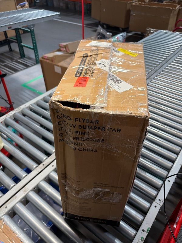 Photo 1 of ***MISSING CHARGER***
Open Box Kid Trax 6V Bumper Car Ride-On Toy, Pink, 360° Spin with LED Lights, Soft Bumpers, Safety Belt