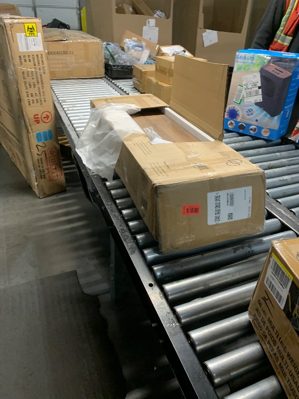 Photo 1 of ***MISSING PARTS***
Nathan James Theo 6-Shelf Tall Bookcase, Wall Mount Bookshelf with Reclaimed Wood and Industrial Metal Frame, Oak/Black