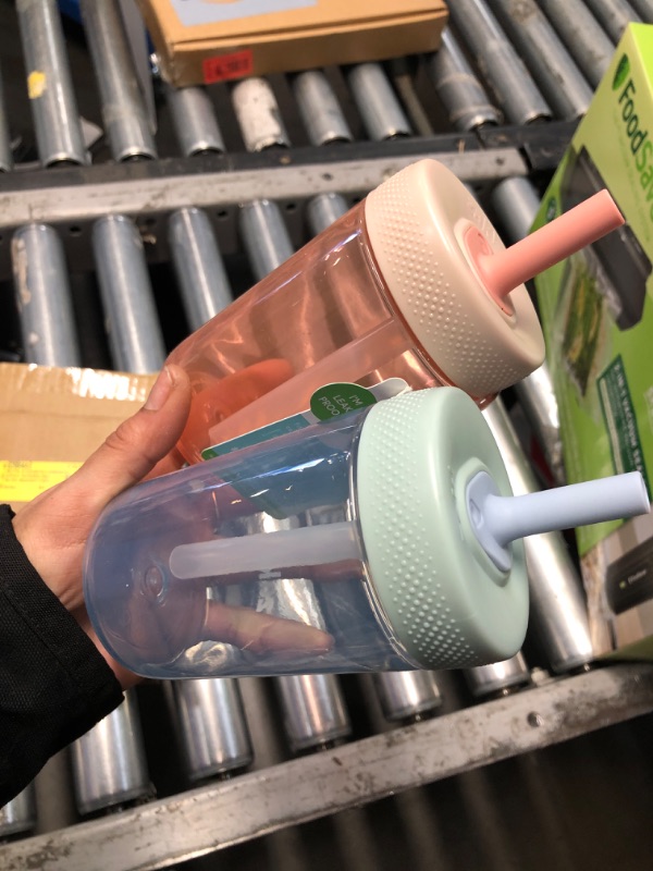 Photo 1 of  ZAK! 12 OZ BOTTLES PINK&BLUE