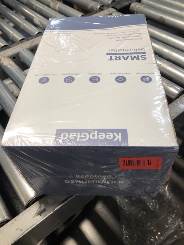 Photo 1 of ***FACTORY SEALED***KeepGlad Dehumidifier, 98OZ Dehumidifiers for Home(1000sq.ft), Humidity Display Dehumidifier for Basement Bathroom Bedroom, Auto Shut Off, Washable Filter, Drain Hose, Timer, 7 Ambient Lights, Gray