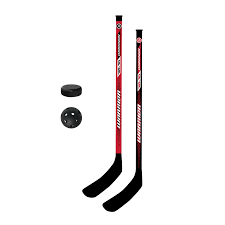 Photo 1 of 
Warrior Hockey Player Stick 4pc Combo Set - 2 27" Plastic Hockey Player Sticks 
