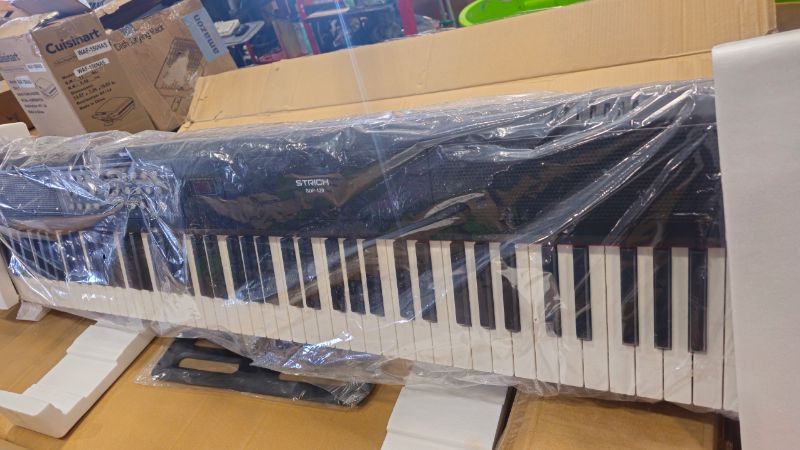 Photo 1 of ***MISSING HEADPHONES***STRICH 88 Keys Weighted Keyboard with Sustain Pedal, Hammer-Action Digital Piano, 2x15W Built-In Speakers, Full-size Electric Piano Keyboard Supports USB-MIDI/Wireless Connect, SDP-120