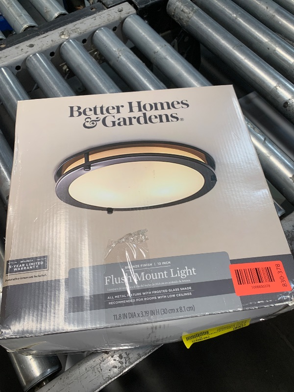 Photo 1 of Flush Mount Light Integrated LED 3CCT Black Trim Finish