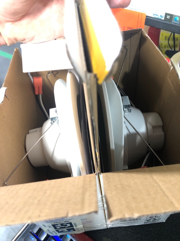 Photo 1 of ***2 Pack***Great Value 6" LED Retrofit Downlight, 10-Watt (65W Replacement) Soft White Dimmable E26 Medium Base