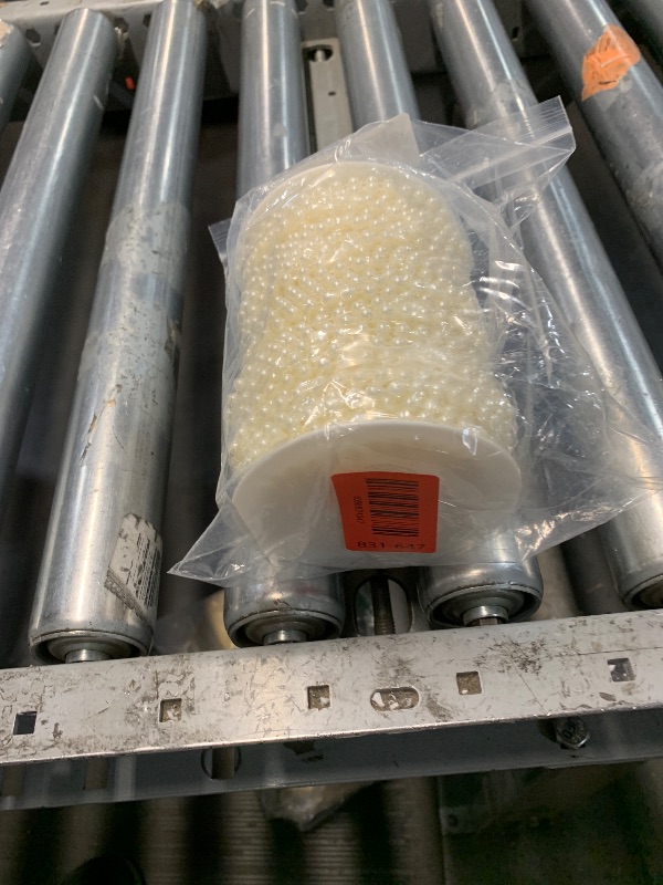 Photo 1 of [118Feet] Pearl Beads Garland, 5MM 39Yards Faux Pearl Beads String Roll Bulk for DIY Craft Wedding Party Christmas Tree Decoration