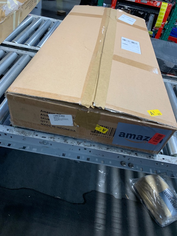 Photo 1 of ***Loose hardware***
Olee Sleep 18 Inch Heavy Duty Steel Slat Anti-Slip Support, Easy Assembly Platform Bed Frame, Noise Free Steel Mattress Foundation, Maximum Storage, No Box Spring Needed, Black, Cal King Size