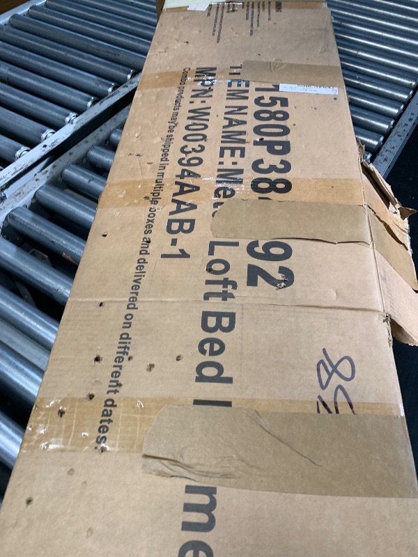 Photo 1 of ***Partial set***
Bellemave Metal Queen Size Loft Bed with Stairs and Wardrobe,Heavy Duty Loft Bed Frame with LED Lights and Charging Station for for Kids, Teens, Adults,Black Woodgrain