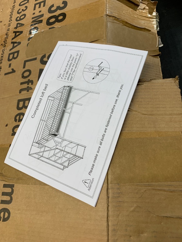 Photo 1 of ***Partial set***
Bellemave Metal Queen Size Loft Bed with Stairs and Wardrobe,Heavy Duty Loft Bed Frame with LED Lights and Charging Station for for Kids, Teens, Adults,Black Woodgrain