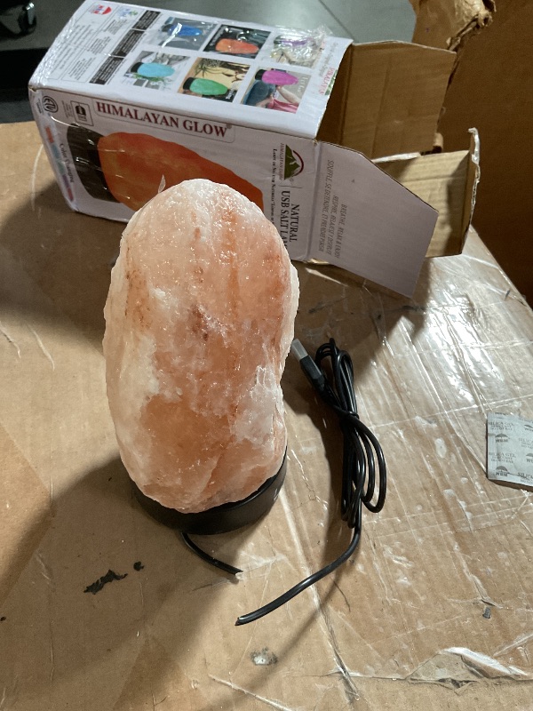 Photo 1 of *****Nonfunctional***** Himalayan Salt Lamp Multicolor with USB & Plastic Base – Hand-Carved Himalayan Salt Lamp for Home, Office, and Dorm Decor | LED Multicolor Salt Lamp for Relaxation, Ambiance, and Air Purification
