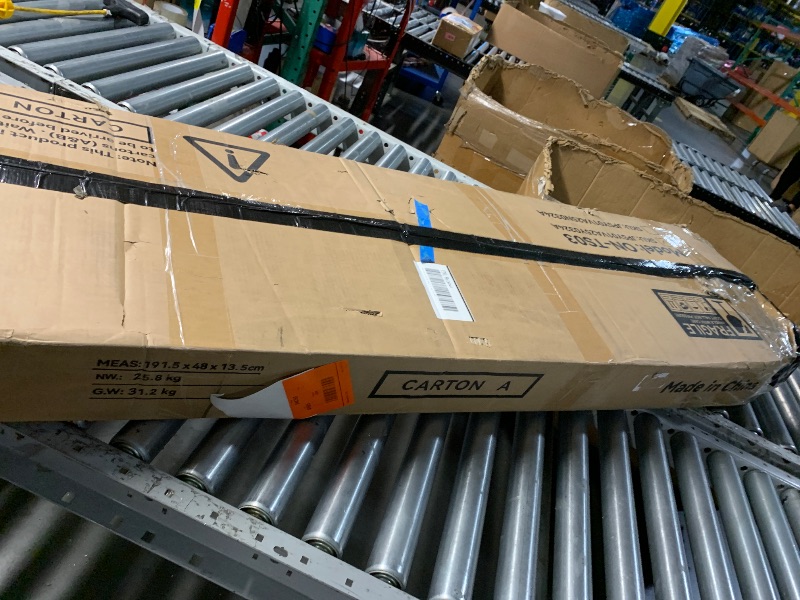 Photo 1 of ****Partial Set CARTON A ONLY****
OneBlis 70" Mid Century Modern TV Stand with Fireplace, Fluted Fireplace TV Stand, Entertainment Center with Sliding Door, TV Console with Solid Wood Legs for Living Room, Walnut