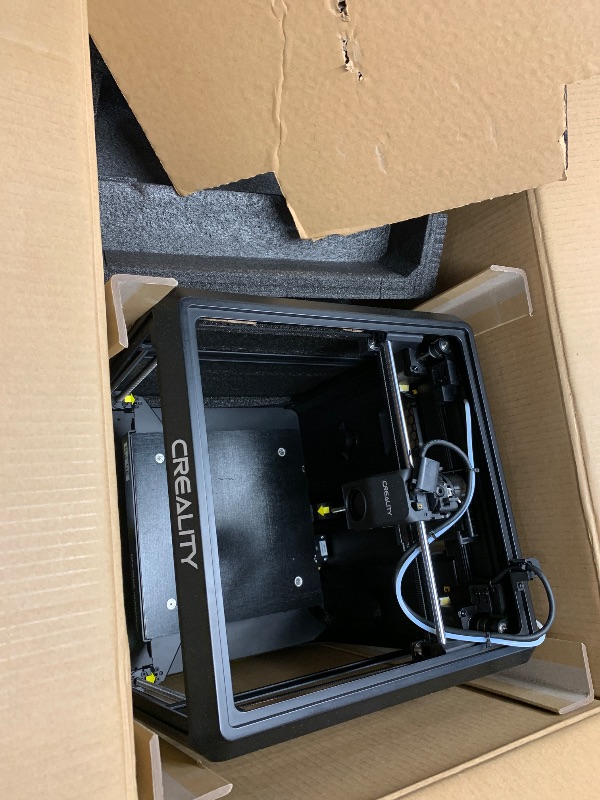 Photo 1 of ****Missing half****
Creality K2 SE Combo 3D Printer, Support Multicolor Printing with CFS, 500mm/s High-Speed Printing, Auto Leveling, Vibration Control, Compact Desktop Upgrate 3D Printer, Print Size 220x215x245mm