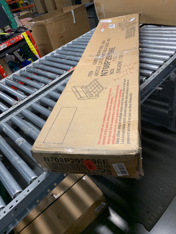 Photo 1 of ****Partial Set Box 1/3****
Merax Modern Farmhouse Solid Wood Murphy Bed Chest, Wall Bed with Wood Slat Support/No Box Spring Needed/Space Saving/Queen,Gray