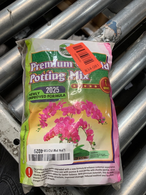 Photo 1 of [Upgraded] DUSPRO Orchid Potting Mix for Repotting with Forest Moss, Pine Bark, Perlite & Pumice, Orchid Bark Potting Mix, Orchid Repotting Soil, Drainage Indoor Potting, Orchid Pot Not Included,1 QRT