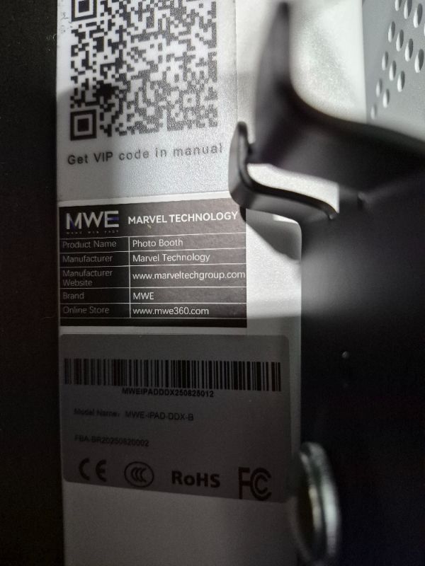 Photo 1 of **************MISSING THE REMOTE**************
MWE Portable Photo Booth for Any iPad with Software APP and Remote Control, Selfie RGB Ring Light photobooth Machine for Parties, Wedding (White, Flight Case with Wheels)