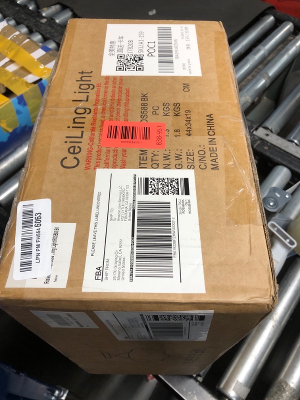 Photo 1 of ***FACTORY SEALED***Rosient Schoolhouse Style Semi Flush Mount Ceiling Light Fixture, 12" Modern Hallway Ceiling Lamp with Opal Milk Glass Shade, Farmhouse Globe Light for Bedroom Kitchen Hallway Entryway Laundry