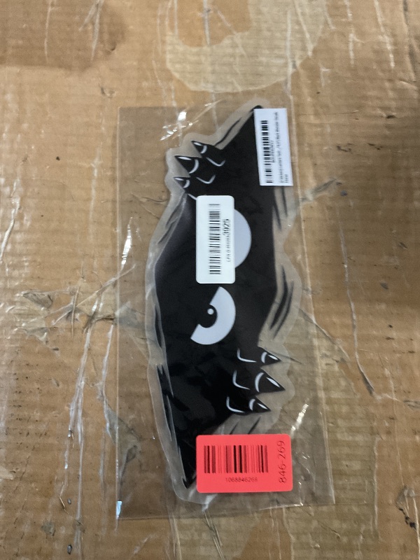 Photo 1 of (2 Stickers) Lumiere Tech Car Decals - Funny Monster Car Sticker for Cars, Trucks, Jeep, Laptops, Car Dents & Sports Vehilces - (Large 11"*4.5") Black Monster Decals