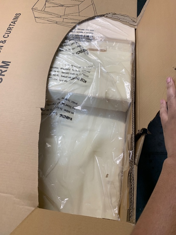 Photo 1 of **PARTS ONLY/SEE NOTES** Christopher Knight Home Kenzie Acacia Wood Outdoor Daybed with Canopy, Double Chaise Lounge Chair Outdoor with Cushion, Adjustable Backrest Patio Sun Lounger Set of 2, Teak+Cream