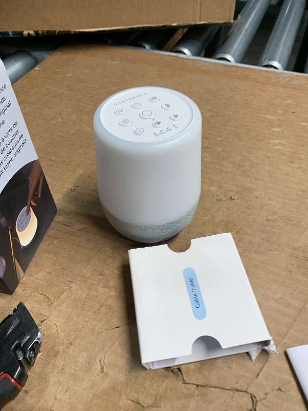 Photo 1 of ***MISSING POWER CORD***
Yogasleep Duet White Noise Sound Machine & Night Light, 30 Natural Sounds,Bluetooth-Wireless Speaker for Travel,Office Privacy,Concentration,Sleep Aid for Adults & Baby, Registry & Nursery Gift,White