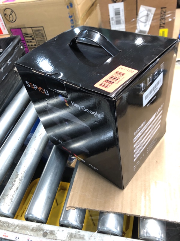 Photo 1 of [1500ANSI/ Google TV] Smart Projector with WiFi and Bluetooth, SOPYOU Portable Outdoor Projector 4K Support, Auto Focus & Keystone, Built-in Apps, Indoor Home Theater with 360° Rotatable Stand