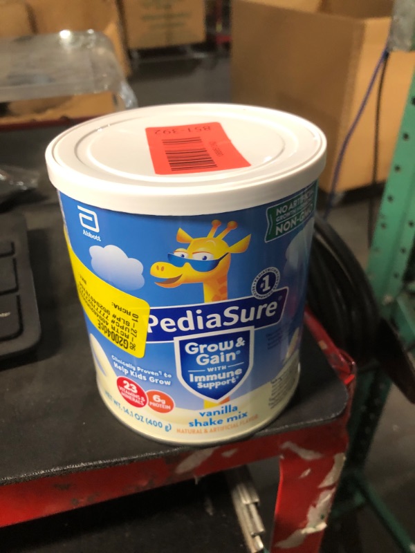 Photo 1 of ***BEST BY 3/27***  PediaSure Grow & Gain with Immune Support Shake Mix Powder, 23 Vitamins & Minerals, 6g Protein, Non-GMO, Gluten-Free, Vanilla, 14.1 oz Can, Pack of 1-8 servings