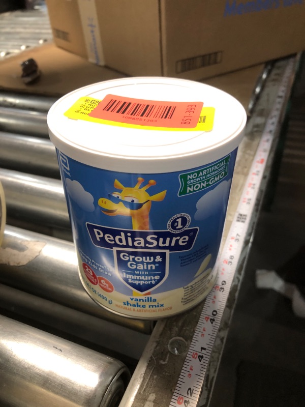 Photo 1 of ***BEST BUY 3/27*** PediaSure Grow & Gain with Immune Support Shake Mix Powder, 23 Vitamins & Minerals, 6g Protein, Non-GMO, Gluten-Free, Vanilla, 14.1 oz Can, Pack of 1-8 servings
