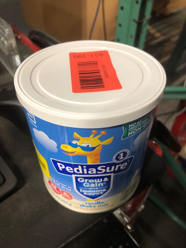 Photo 1 of ***BEST BUY 3/27*** PediaSure Grow & Gain with Immune Support Shake Mix Powder, 23 Vitamins & Minerals, 6g Protein, Non-GMO, Gluten-Free, Vanilla, 14.1 oz Can, Pack of 1-8 servings