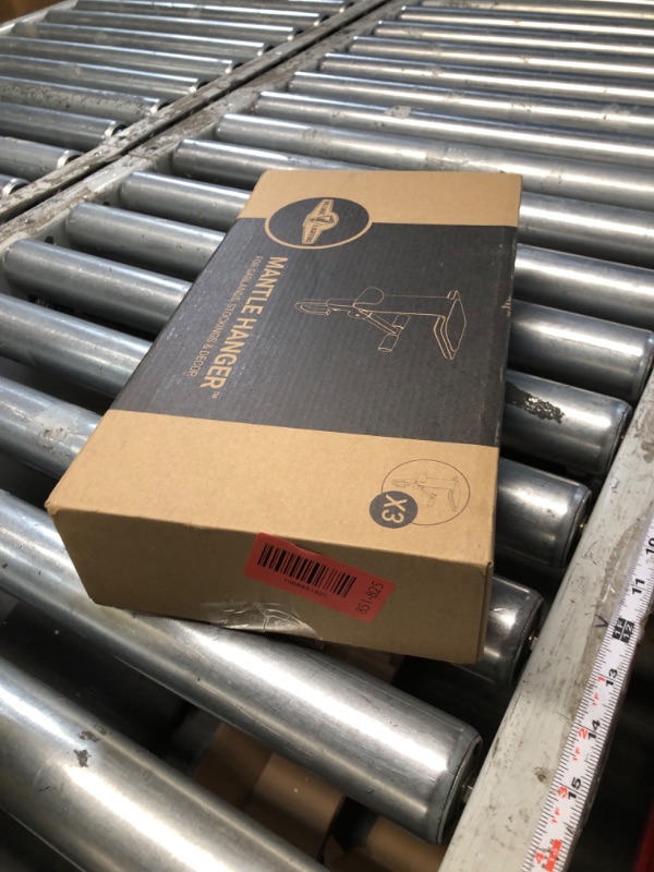 Photo 1 of [Fireplace Stocking and Garland Hanger] - Patented Mantle Holder Has Two Hooks - Hold Christmas Stocking and Hang Garland - Durable Wrought Iron - Padded Contact Points (2 Pack - White)