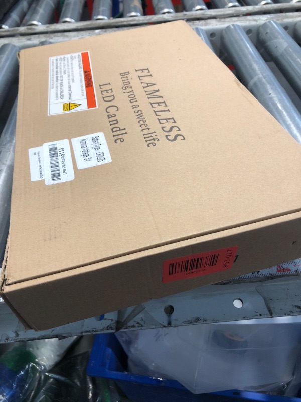 Photo 1 of ***DAMAGED - SEE NOTES/PICTURES*** Raycare Flameless Candle with Remote Timer – 9 Flickering Acrylic Battery Operated LED Pillar Candles with Embedded Star String for Christmas, Home Decor, and as a Gift(Glod)