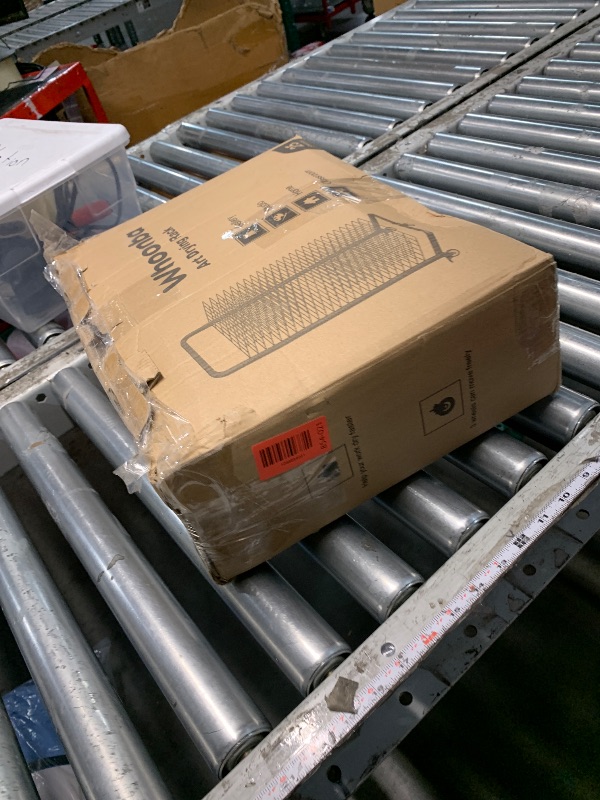 Photo 1 of ***MISSING HARDWARE***
Whoonba Art Drying Rack with 25 Removable Shelves, Mobile Metal Paint Drying Stand with Lockable Wheels, Functional Canvas Rack Art Storage for Artwork in Classrooms, Art Studios and Schools, White