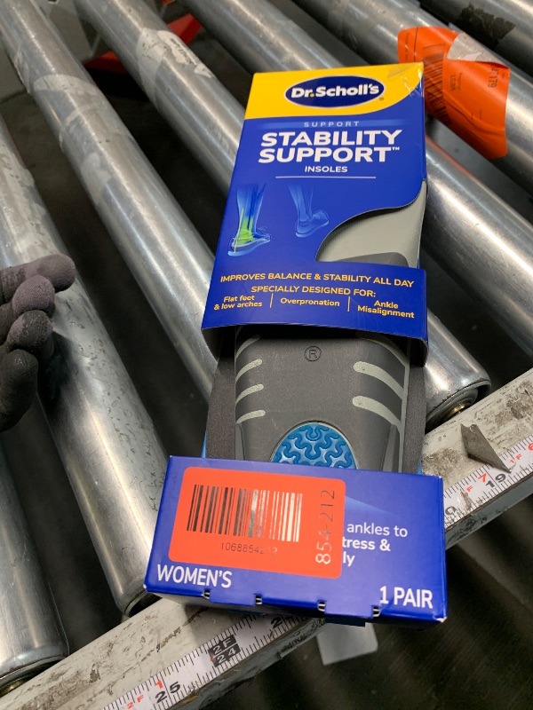 Photo 1 of ?Dr. Scholl's Stability Support Insoles, Flat Feet & Overpronation Low Arch Support, Improves Balance & Stability, Motion Control, Trim Inserts to Fit Shoes, Women's Size 6-10
