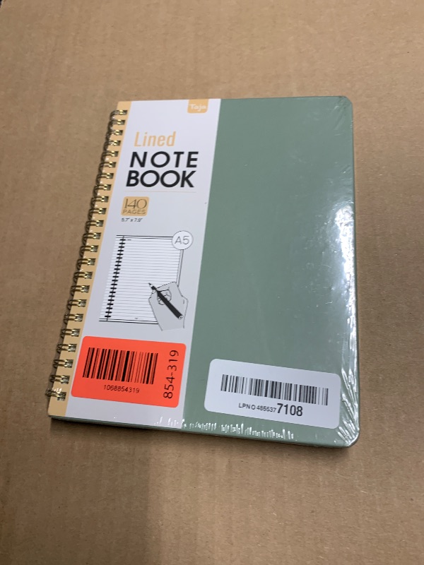 Photo 1 of ***FACTORY SEALED***
Taja Lined Spiral Journal Notebook for Women & Men, 140 Pages, College Ruled Hardcover Notebook for Work & Note Taking, Journals for Writing, A5(5.7" x 7.9") - Green