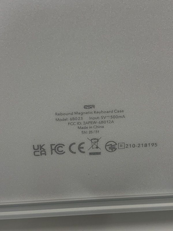 Photo 1 of [Upgraded] ESR iPad Pro 13 Inch Case with Keyboard (M5/M4, 2025/2024), iPad Pro 13 Keyboard Case with Magnetic Stand, Portrait/Raised Modes for iPad Pro 13, Removable, Rebound 360 Series,White